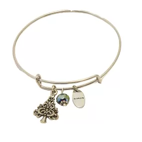 Christmas Charm Bangle Bracelet