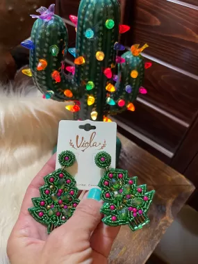 Christmas festive earrings