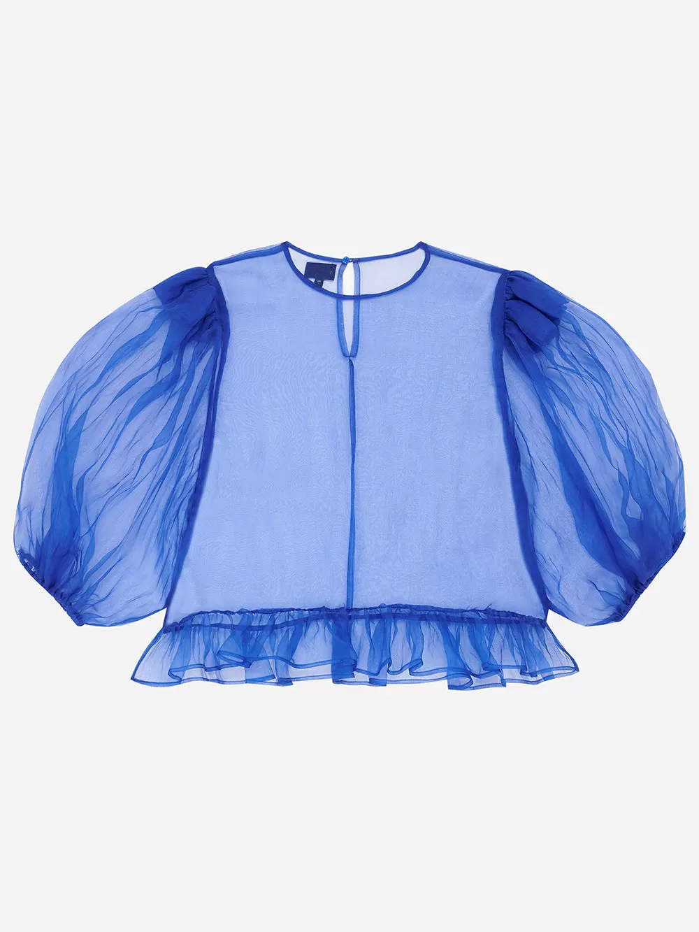 Cobalt Puff Sleeve Top