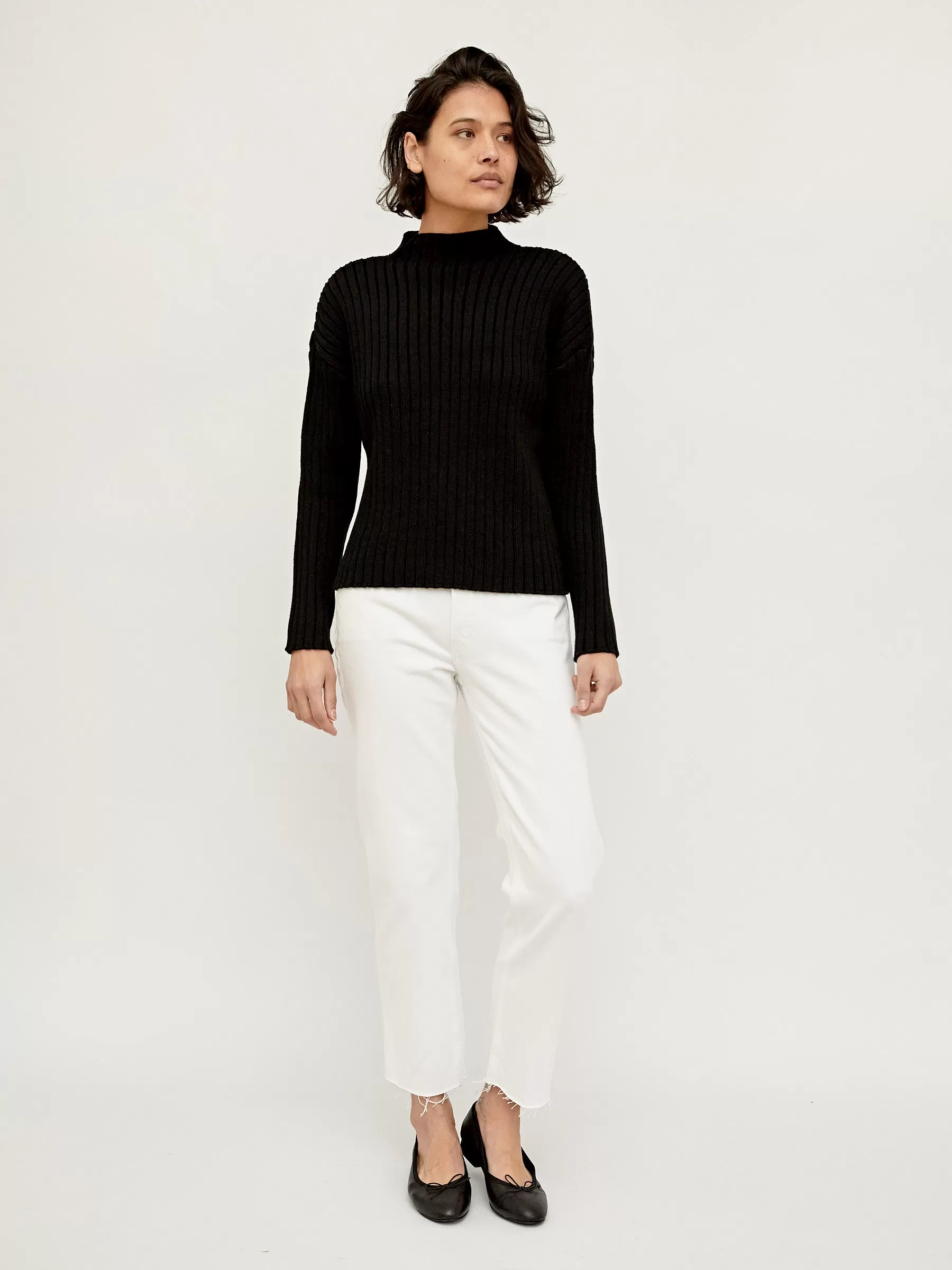 Cotton Rib Knit Jumper