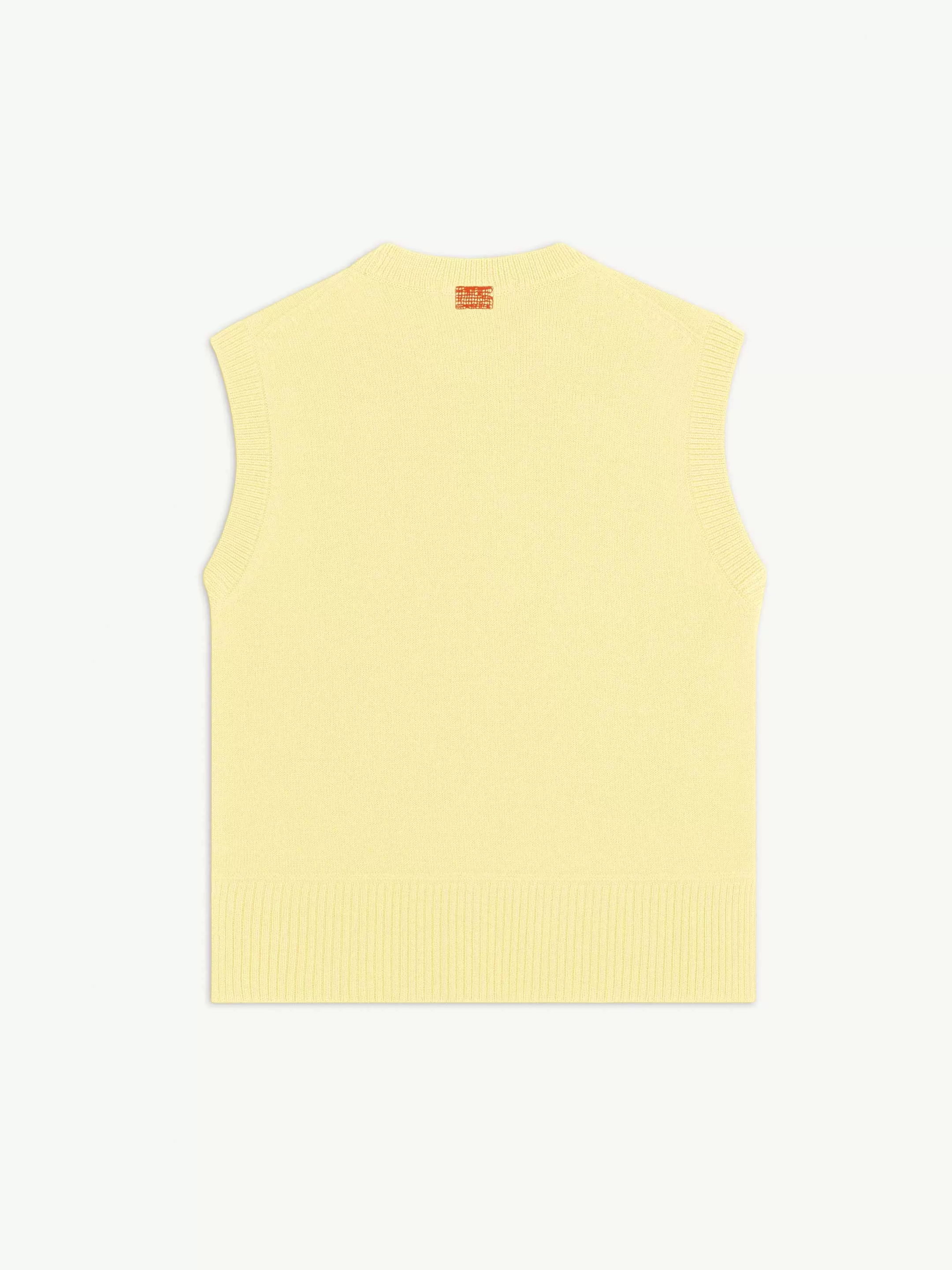 Crewneck Vest - Lemon Yellow