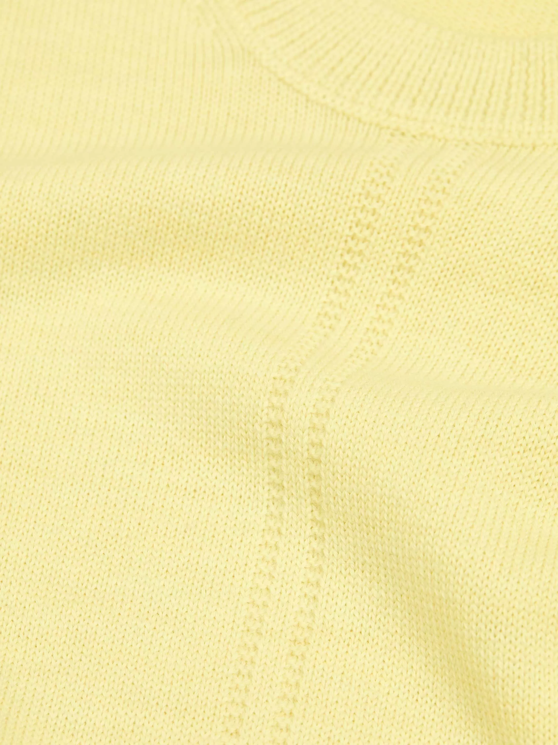 Crewneck Vest - Lemon Yellow