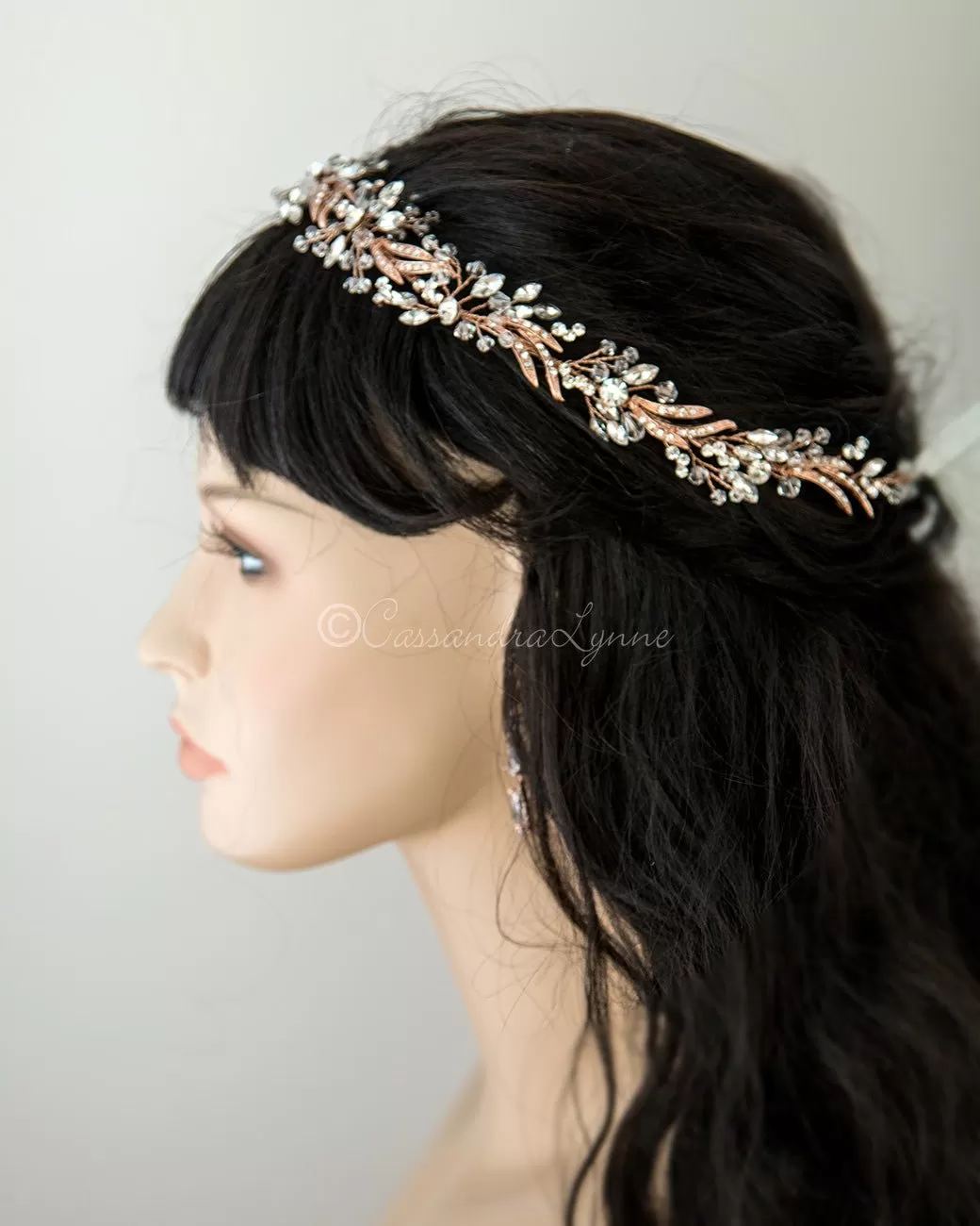 Crystal Bridal Halo Headpiece