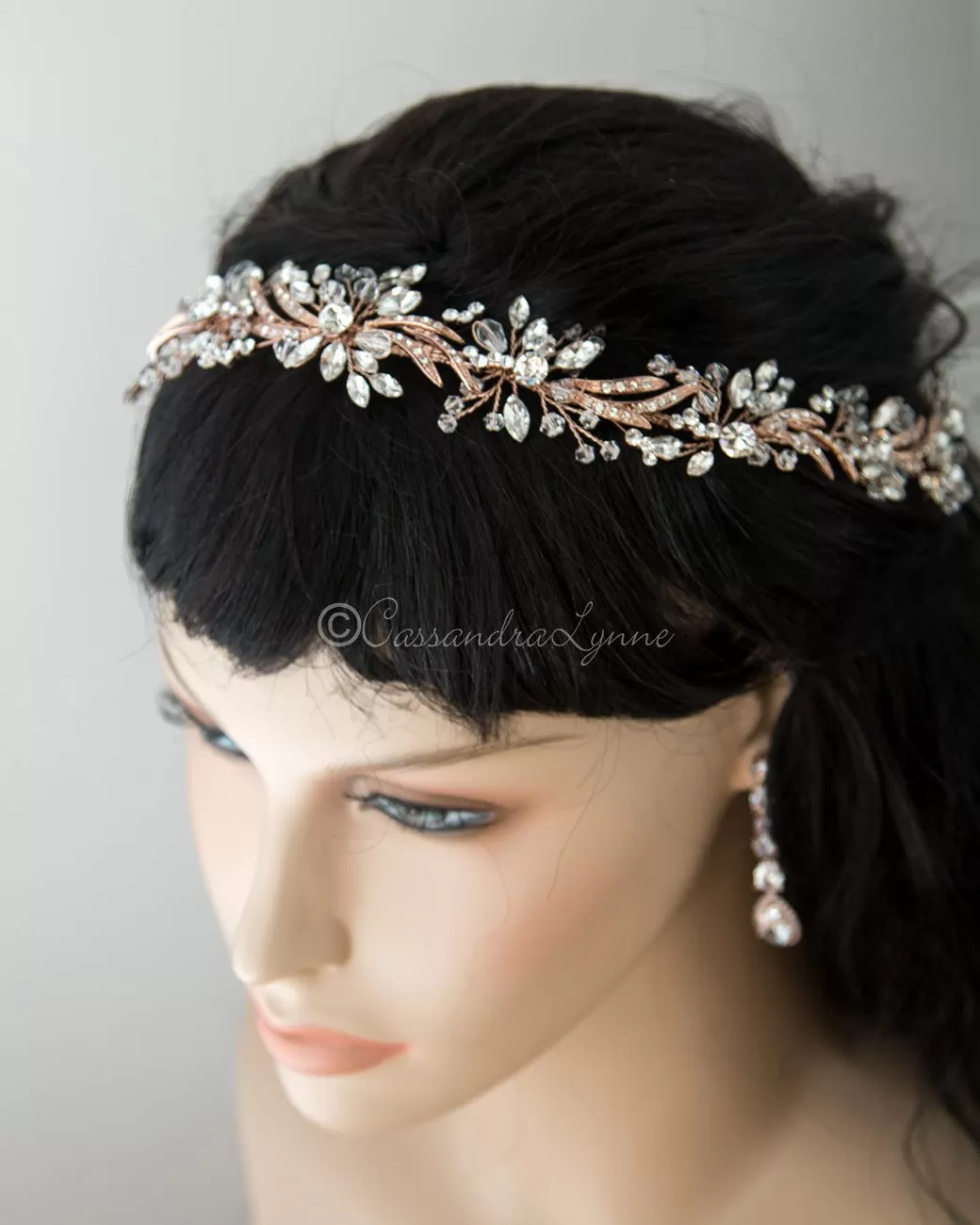 Crystal Bridal Halo Headpiece