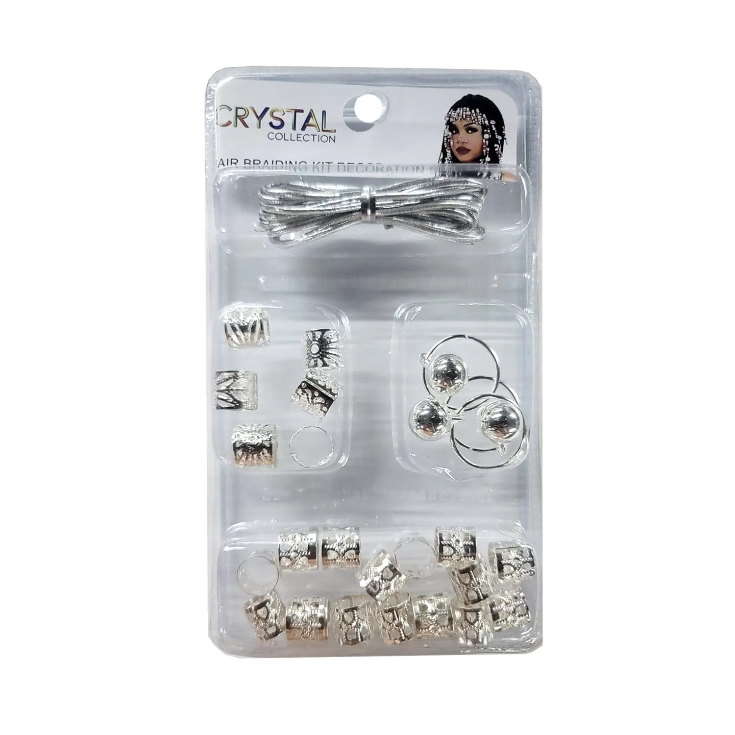 CRYSTAL COLLECTION | Hair Braiding Kit Decoration Set KNV2794S