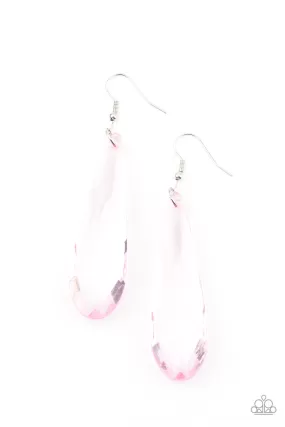 Crystal Crowns - Pink Earring