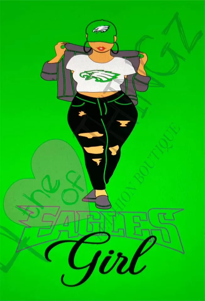 Custom Eagles Girl #2 Tee or Tank ( ETA 2 Weeks)