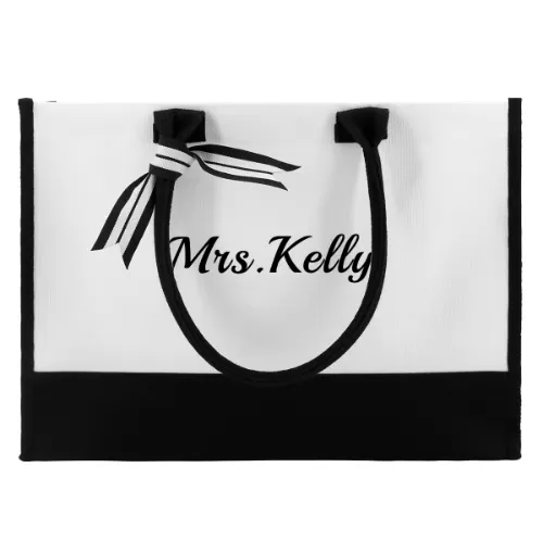 Custom Name Canvas Shoulder Tote Bag Embroidery Personalized Environmental Protection Handbag Mom Tote Bag Mommy Bag Mom Gift