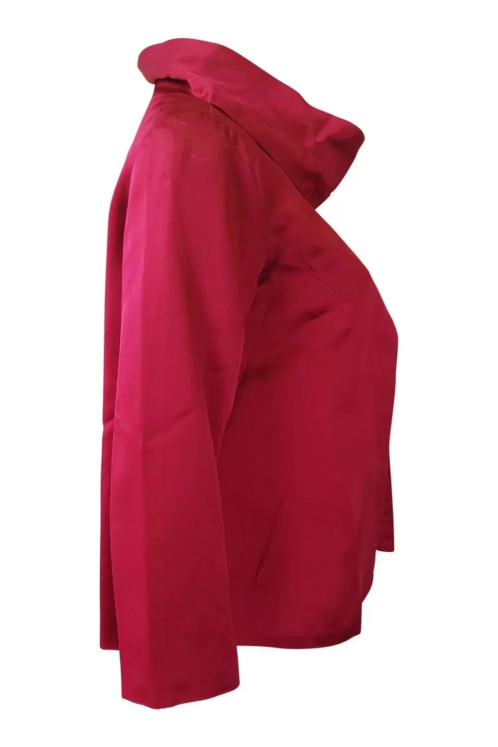 DANIEL MAIGRON Vintage Red Satin Silk Bolero Jacket (IT 38)