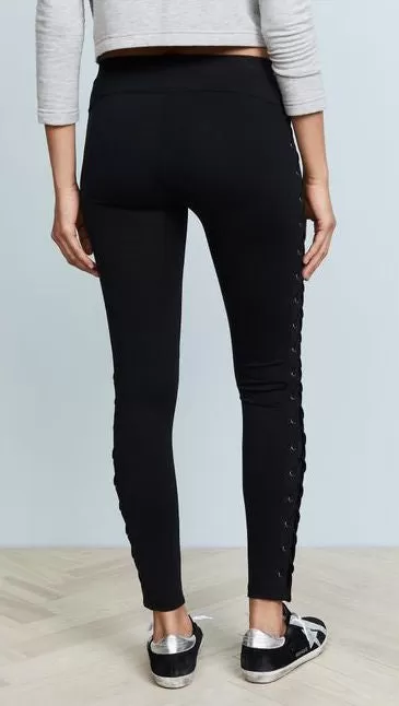 David Lerner X-Cross Lace Up Legging Black