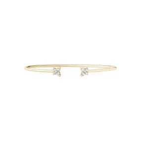 Diamond Butterfly Cuff Bangle