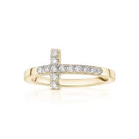 Diamond Cross Ring