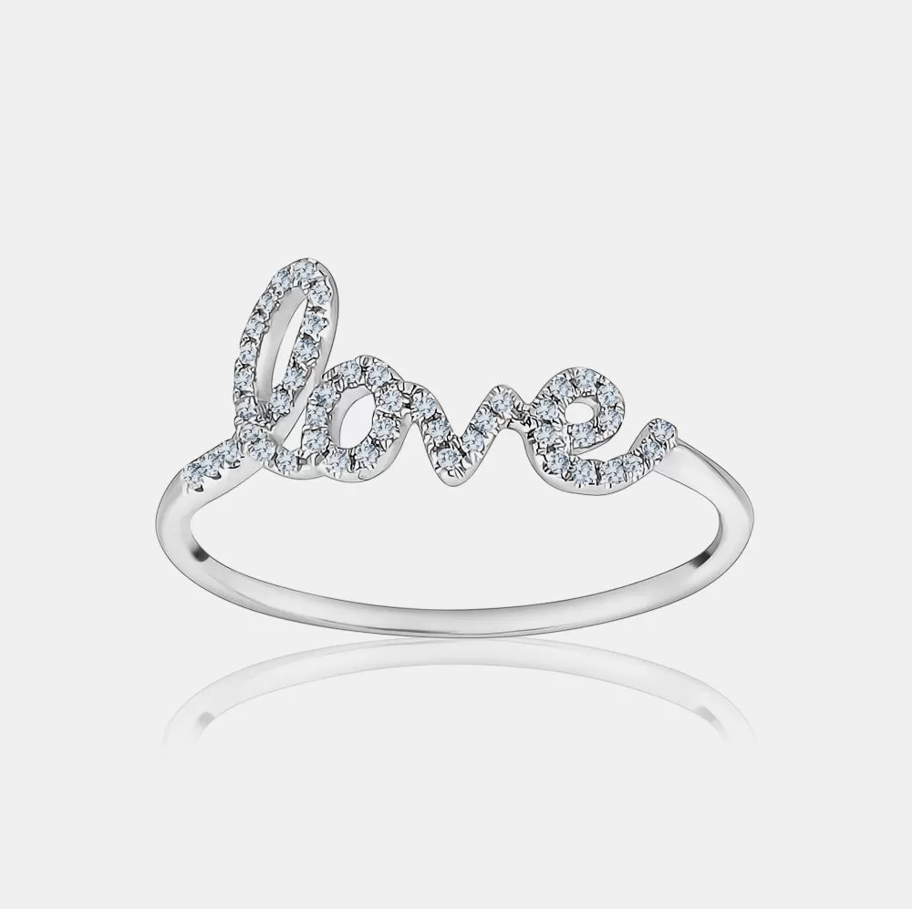 Diamond Love Ring