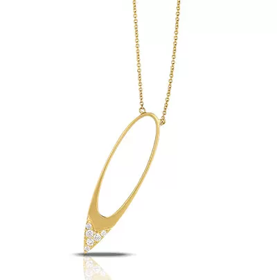 Diamond Open Fame Necklace