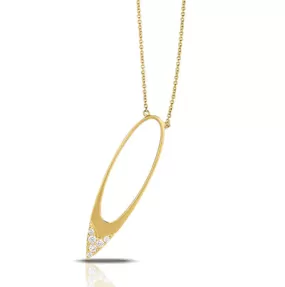 Diamond Open Fame Necklace