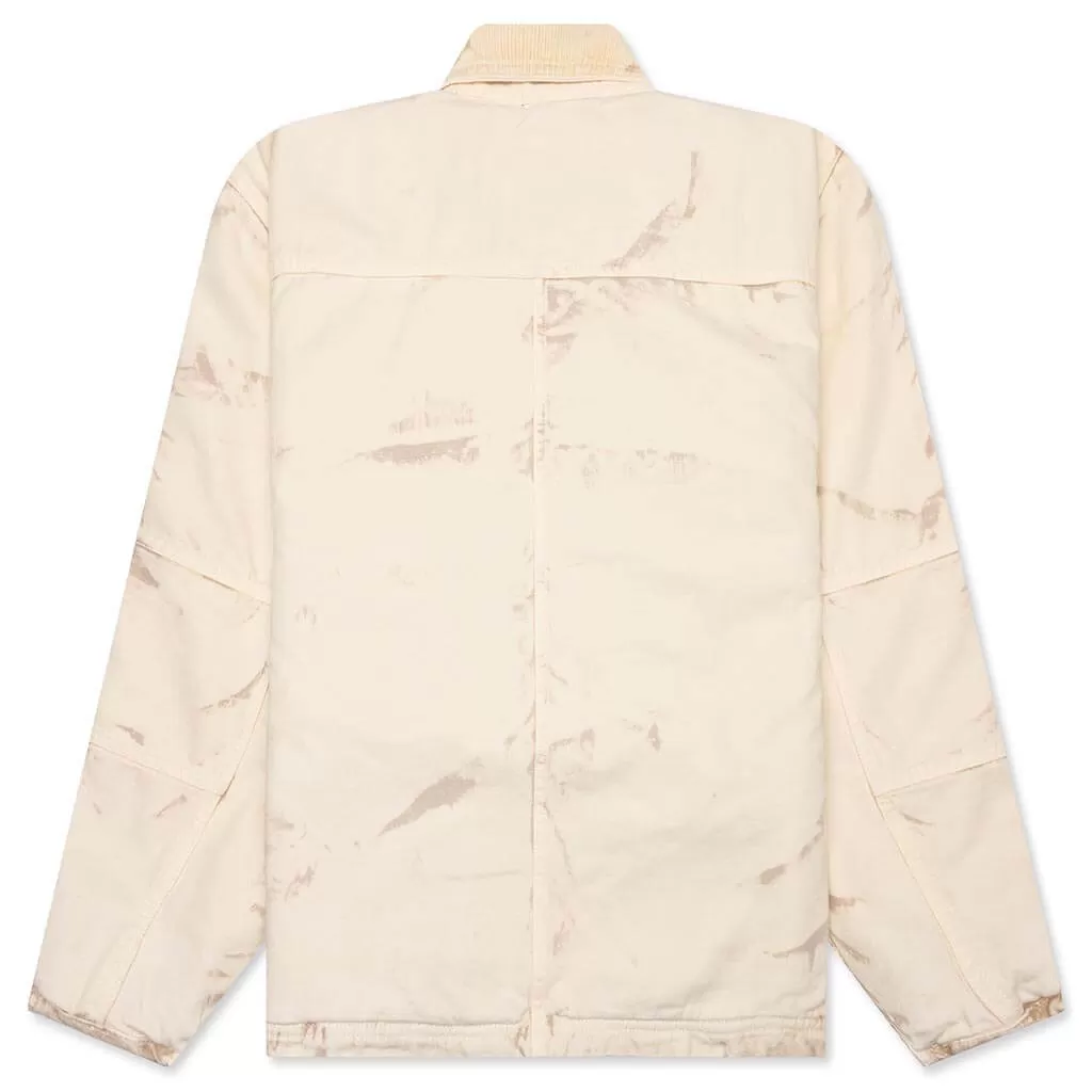 Distressed Canvas Shop Jacket - Khaki