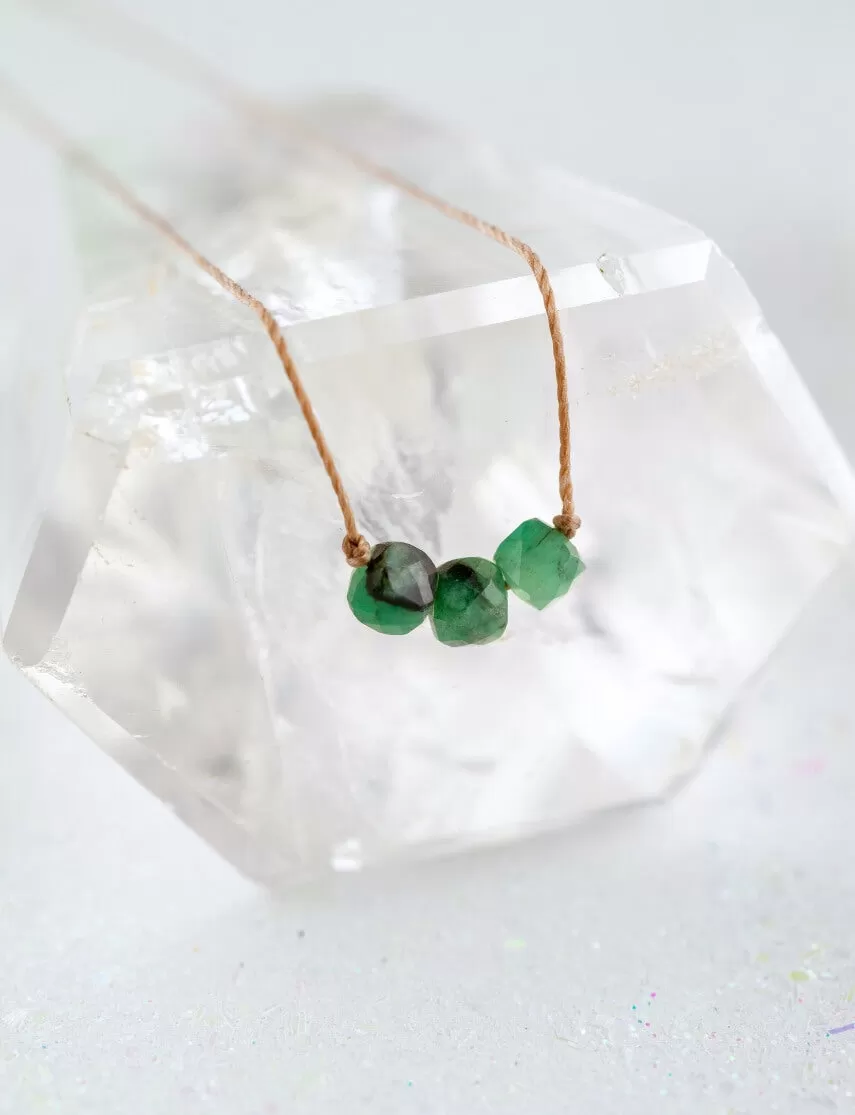 Emerald May Birthstone Necklace