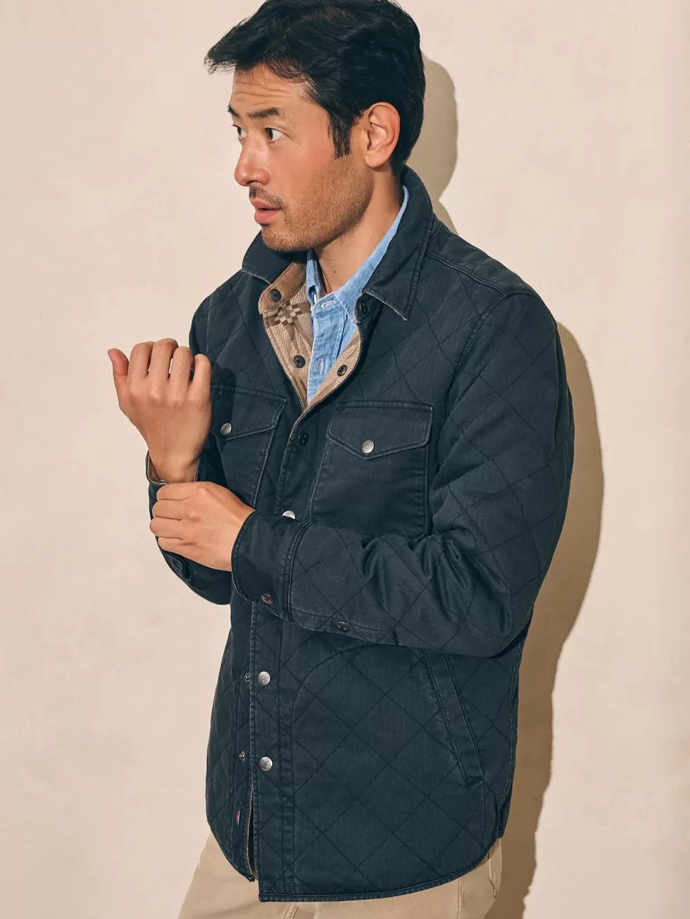 FAHERTY Doug Good Feather Reversible Bondi Jacket