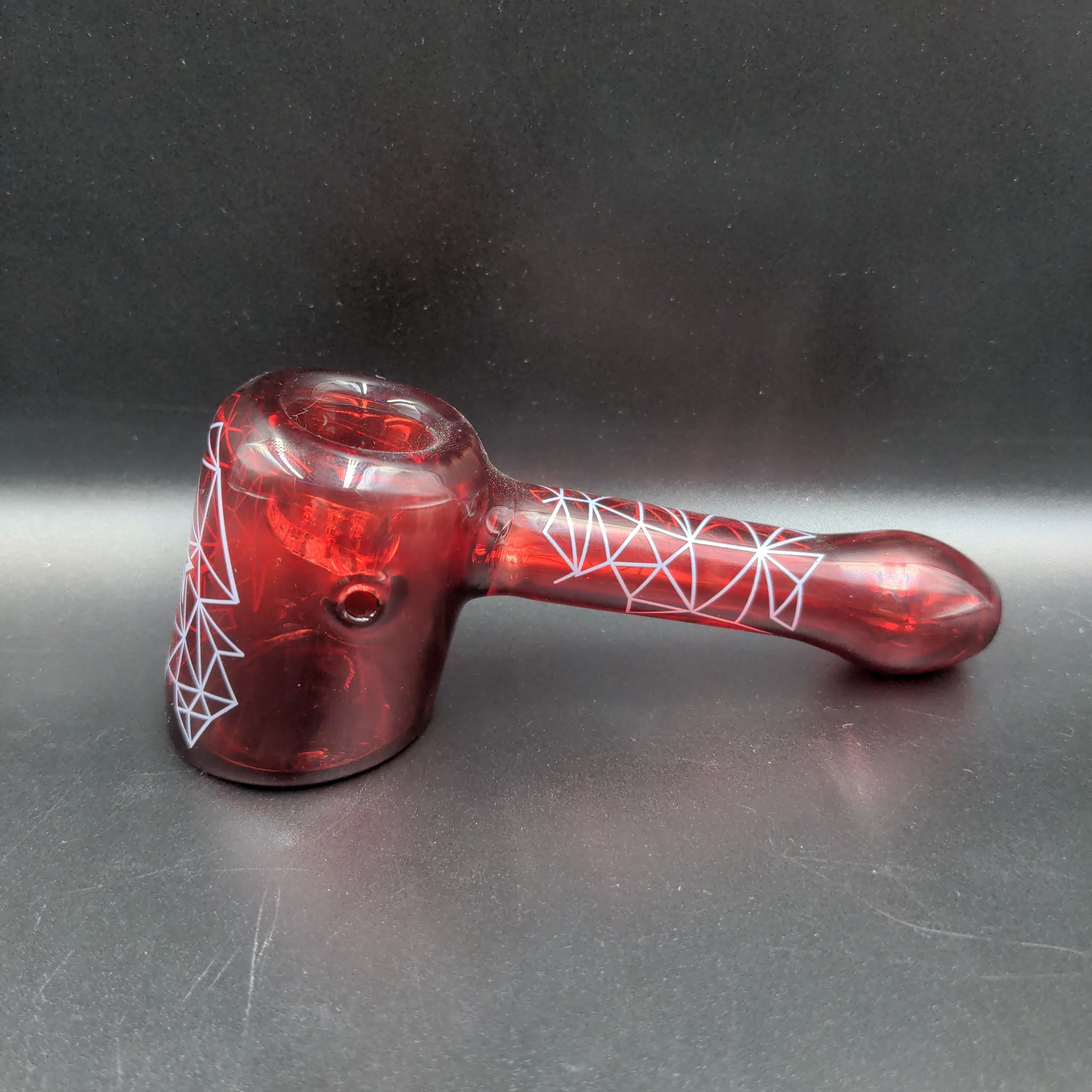 Famous Brandz Hammer Pipe with 7 Hole Glass Screen