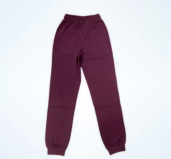 Fila women's high-waisted sports trousers Edena High Waist 688930 B406 burgundy