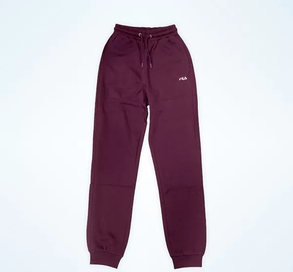 Fila women's high-waisted sports trousers Edena High Waist 688930 B406 burgundy