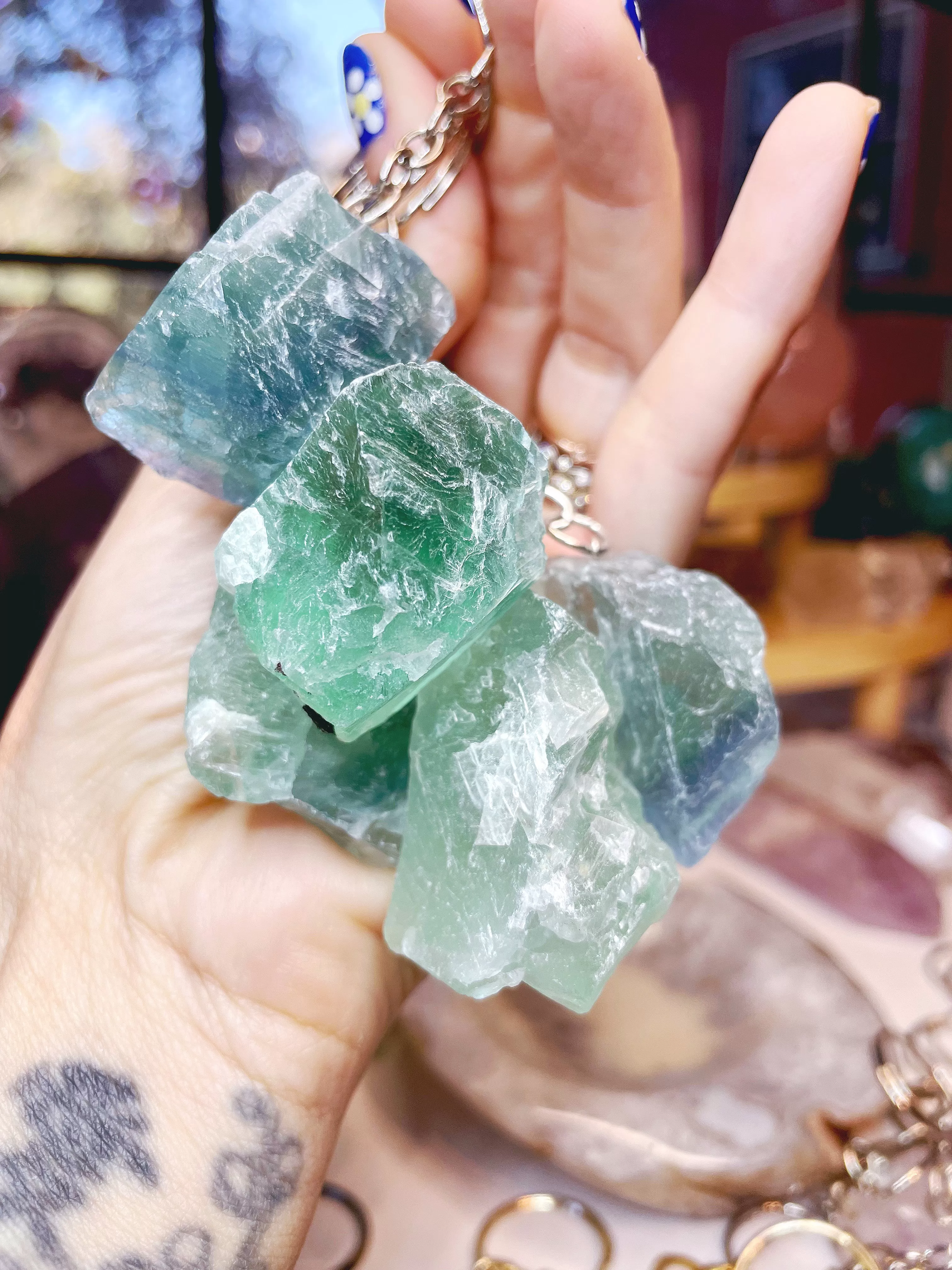 Fluorite Keychain