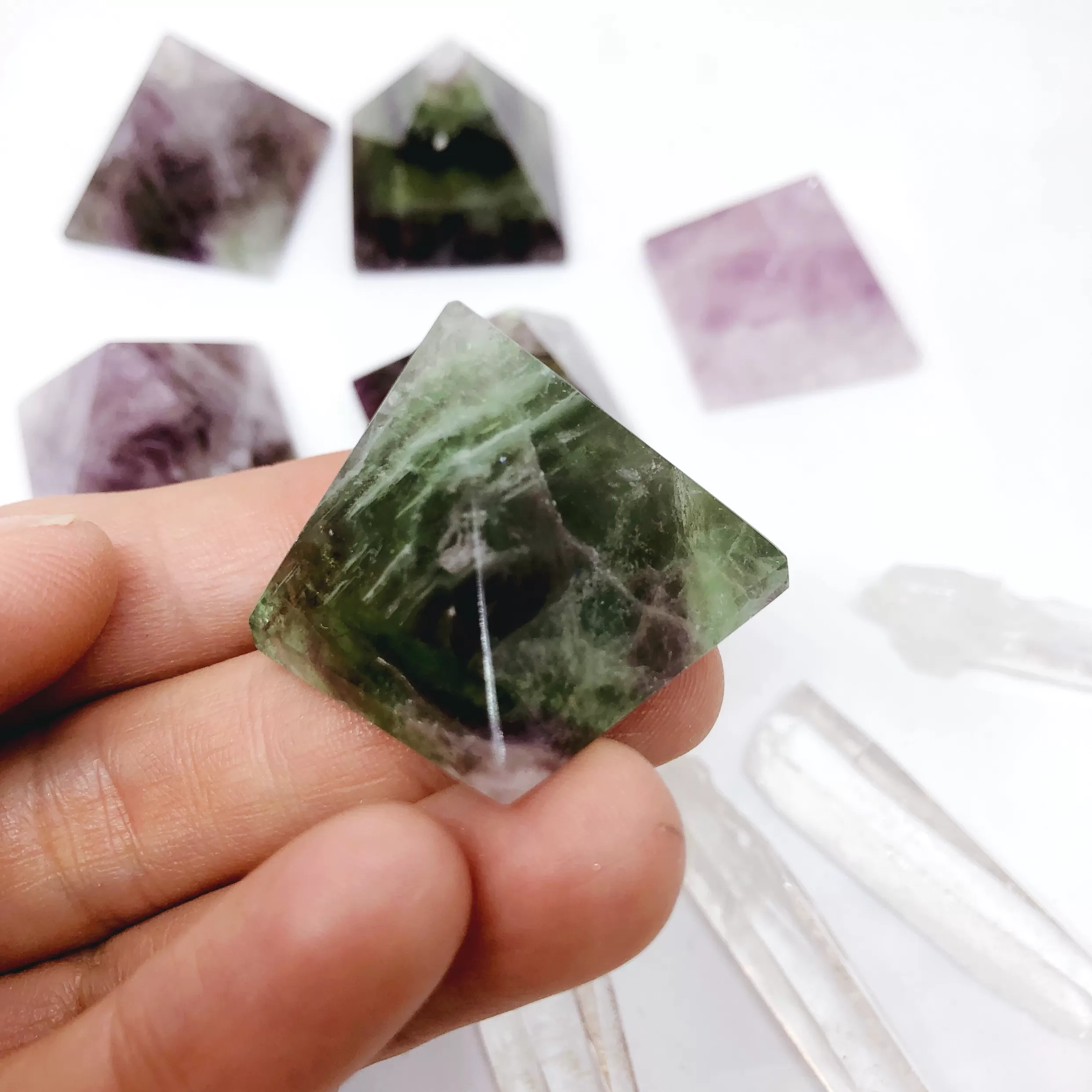 Fluorite Pyramids