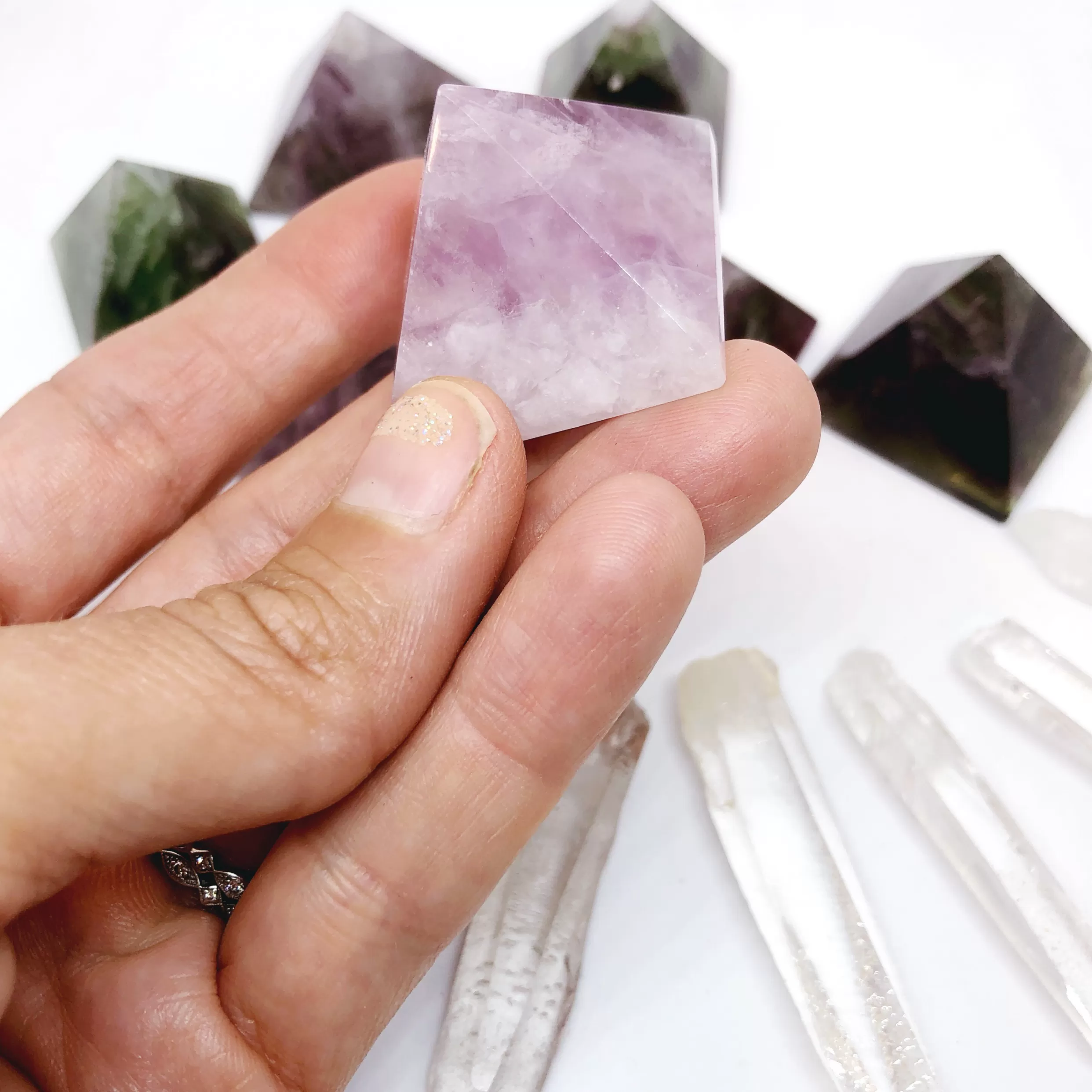 Fluorite Pyramids