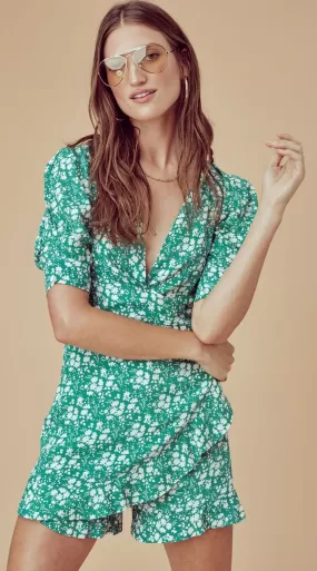 For Love and Lemons Zamira Floral Romper