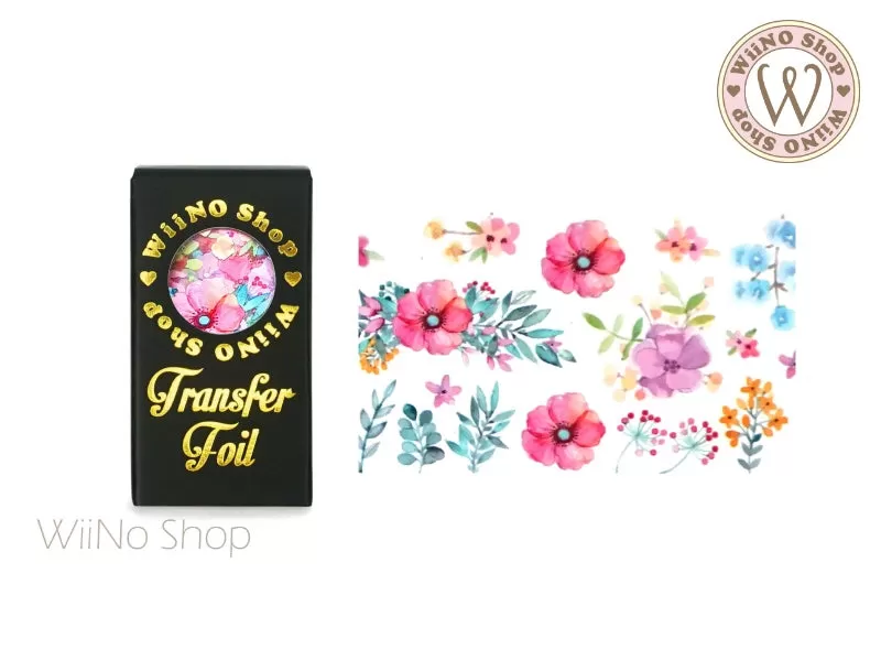 Four Season Flower Nail Transfer Foil (FL-D-06)