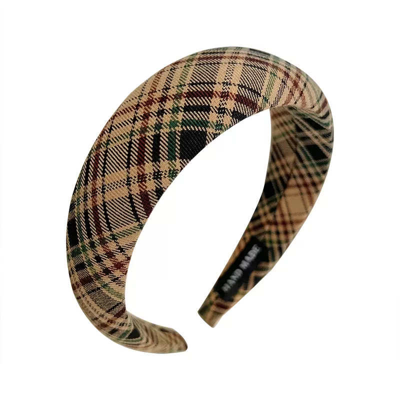 French Retro Fashion Plaid Headband (5 colors)