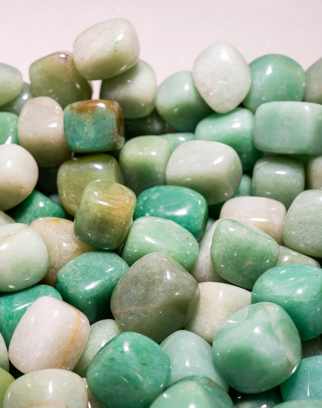 Green Aventurine Tumbled Crystals Set of 3 (1 Inch)