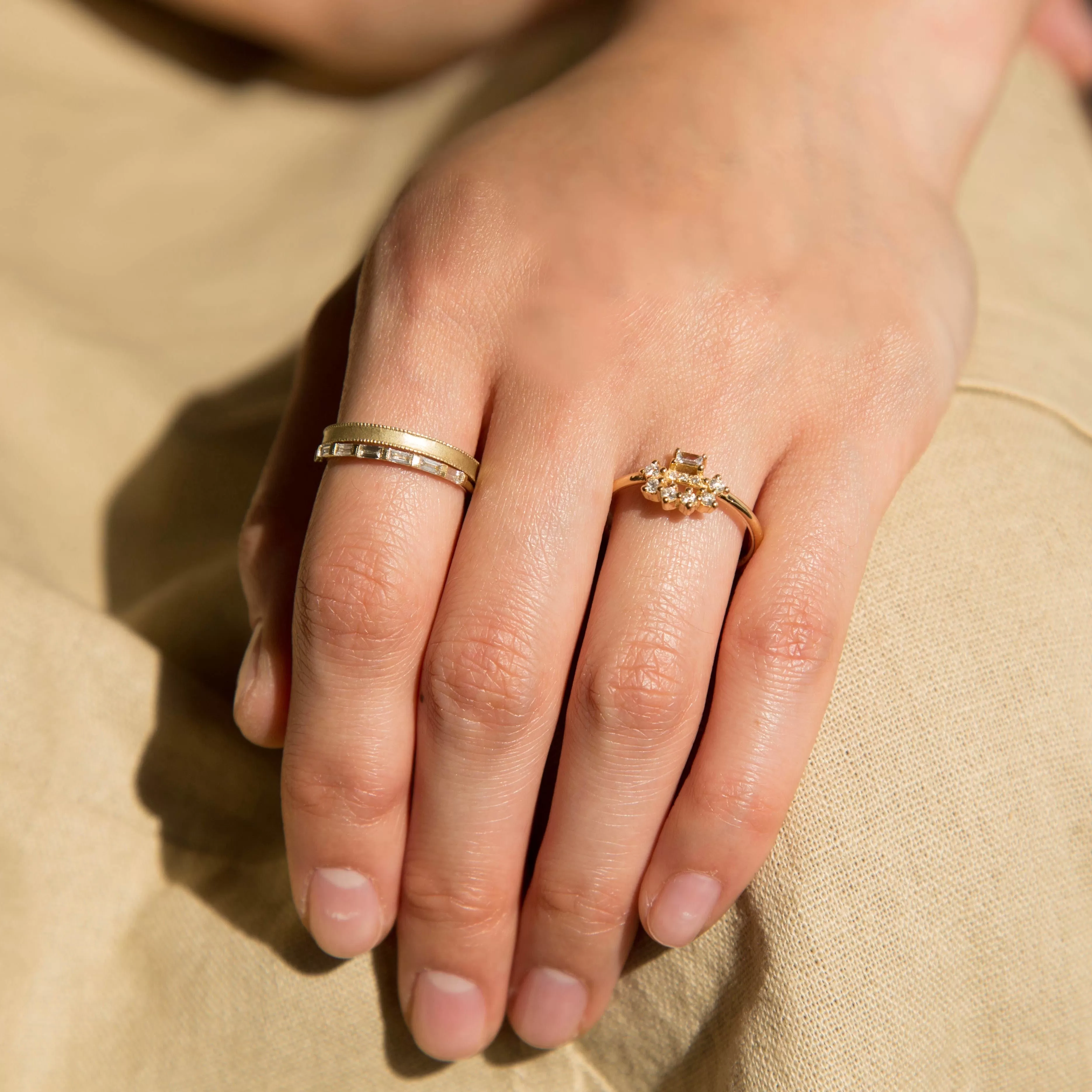 Half Eternity Baguette Ring