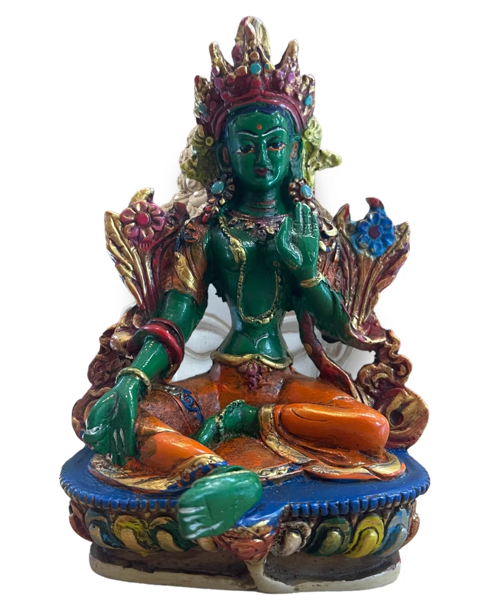 Hand made Green Tara Resin