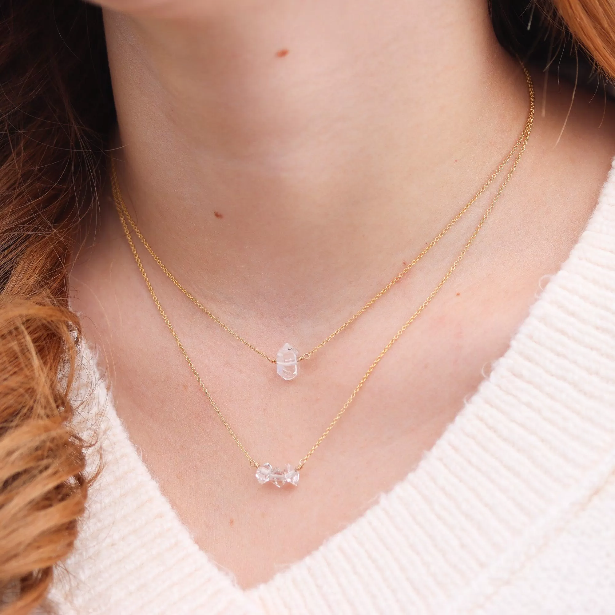 Herkimer Cluster Necklace