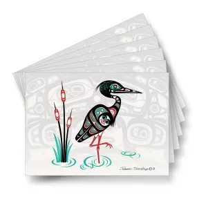 Heron & House Screen - Formline Art Cards