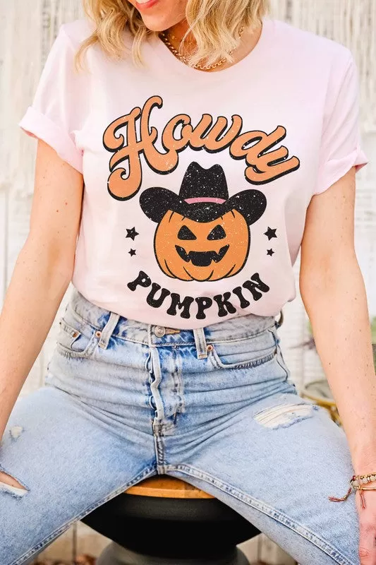 HOWDY PUMPKIN GRAPHIC TEE PLUS SIZE