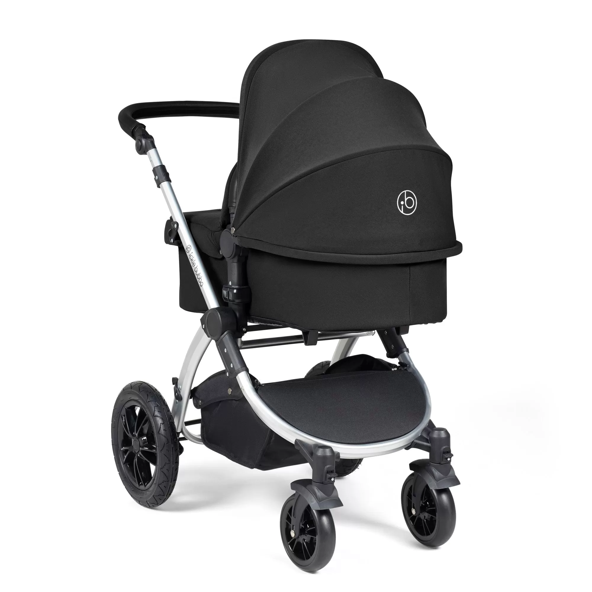 Ickle Bubba Stomp Luxe 3-in-1 I-Size Travel System - Silver / Midnight / Black