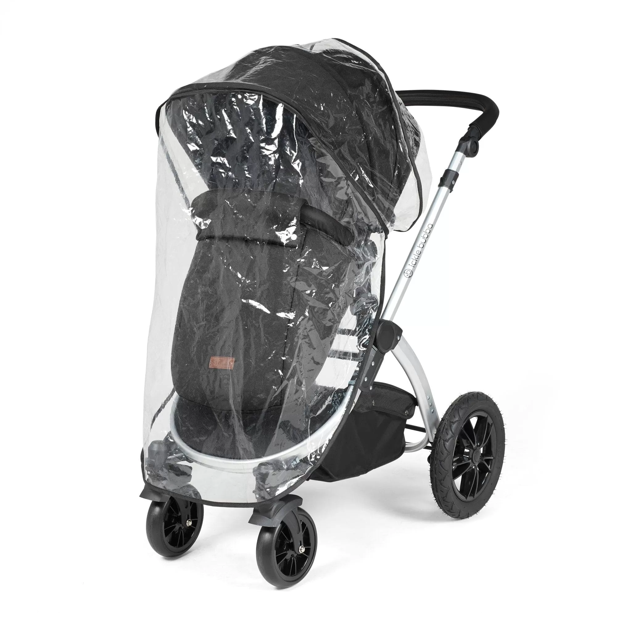 Ickle Bubba Stomp Luxe 3-in-1 I-Size Travel System - Silver / Midnight / Black