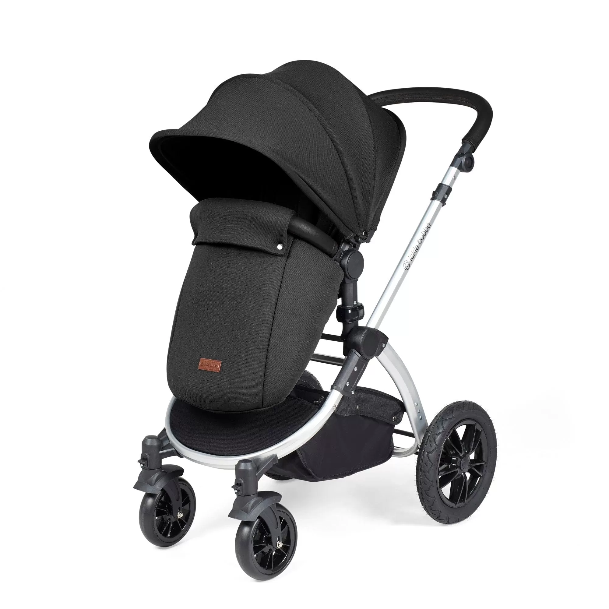 Ickle Bubba Stomp Luxe 3-in-1 I-Size Travel System - Silver / Midnight / Black