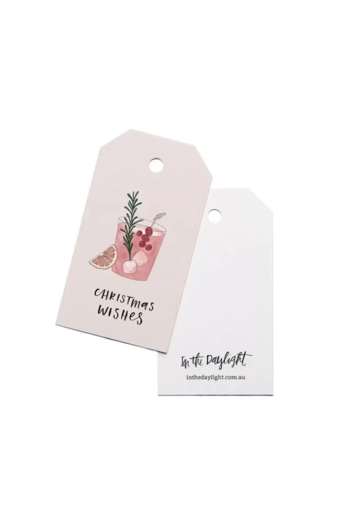 In The Daylight - Christmas Cocktail - Gift Tag - Set Of 5