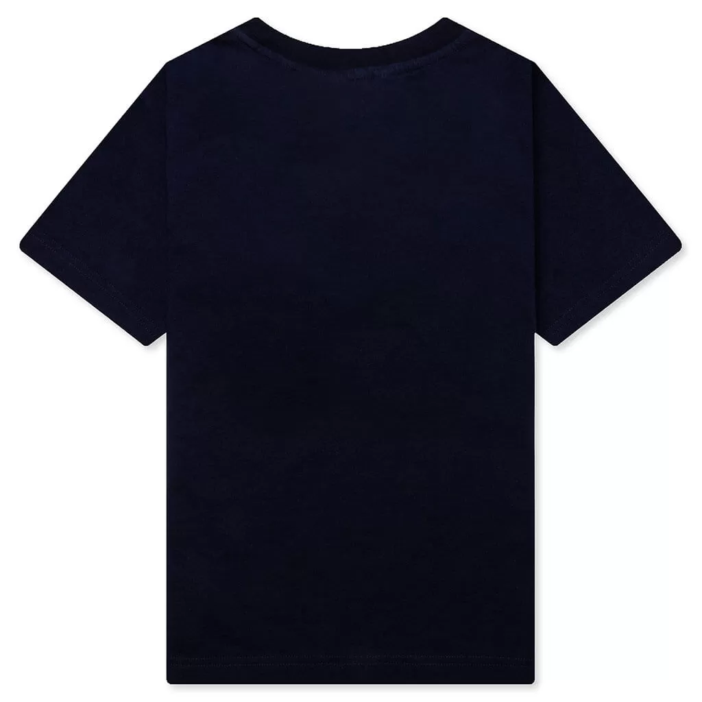 Kid's Bear T-Shirt S/S - Navy/Blue