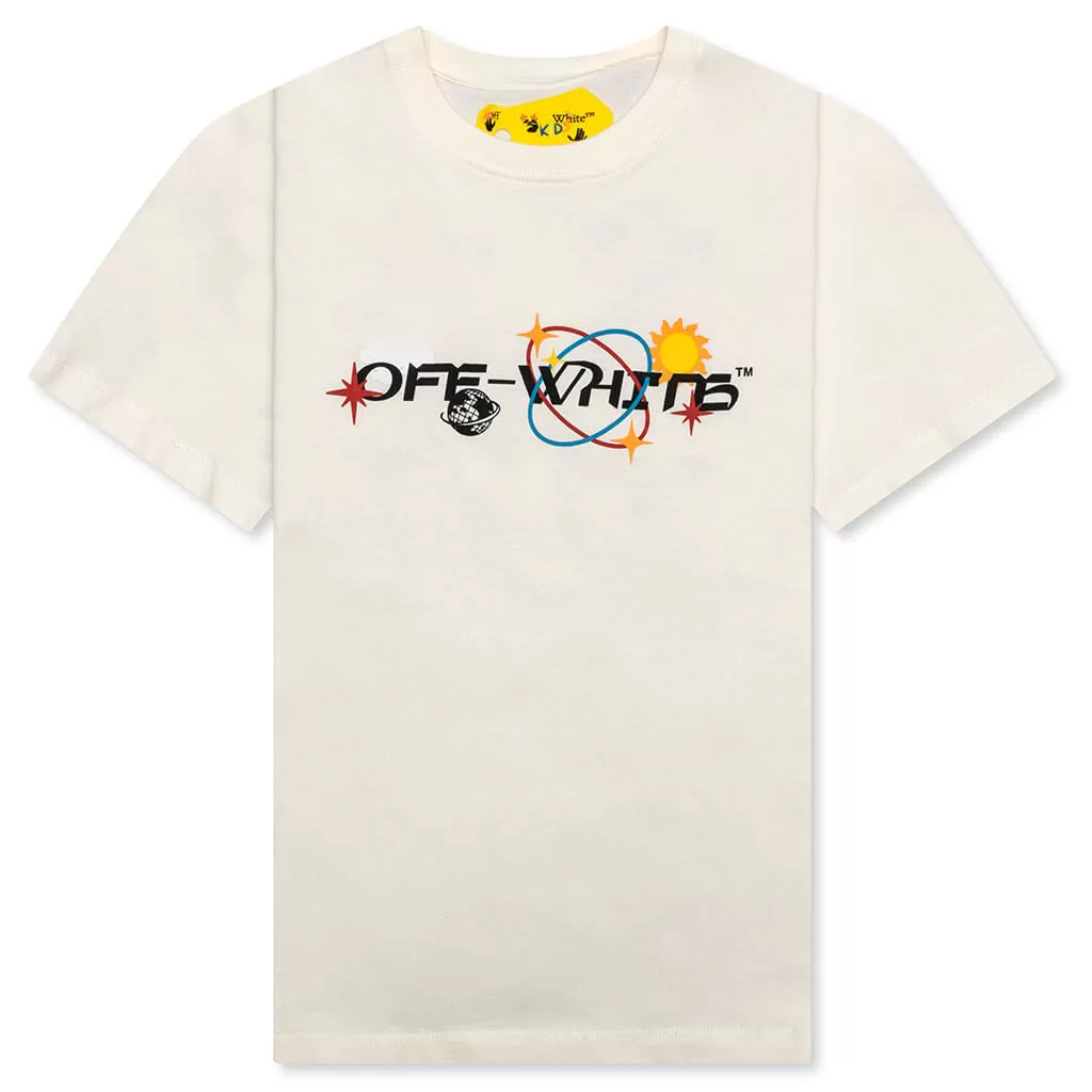 Kids Off Planets S/S Tee - Off White