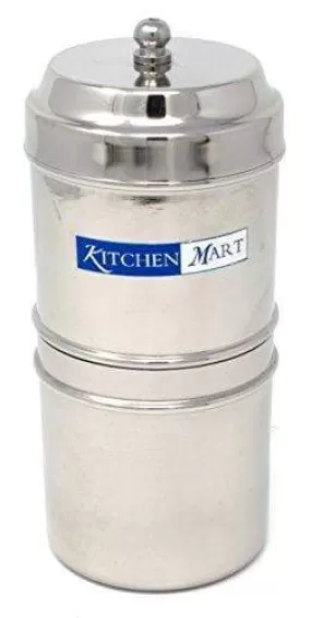 Kitchen Mart Stainless Steel South Indian Filter Coffee Drip Maker (2 Cup)