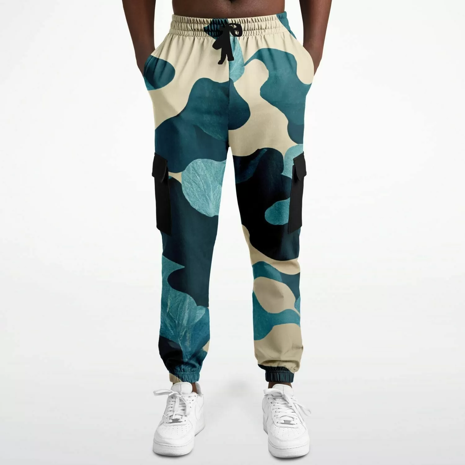 Kitsune Blue Leave Camo Sweatpants