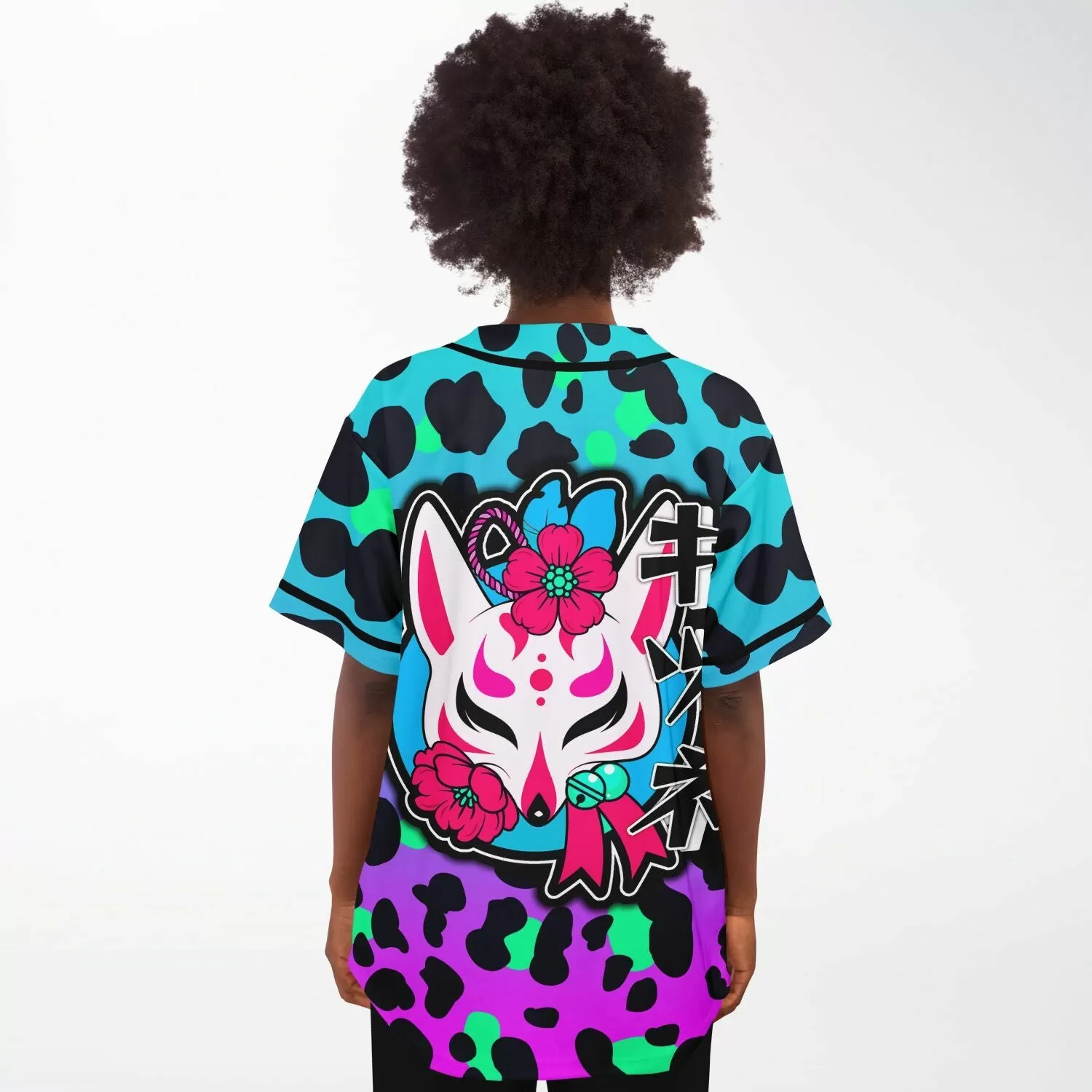 Kitsune Blue Leopard Premium Jersey