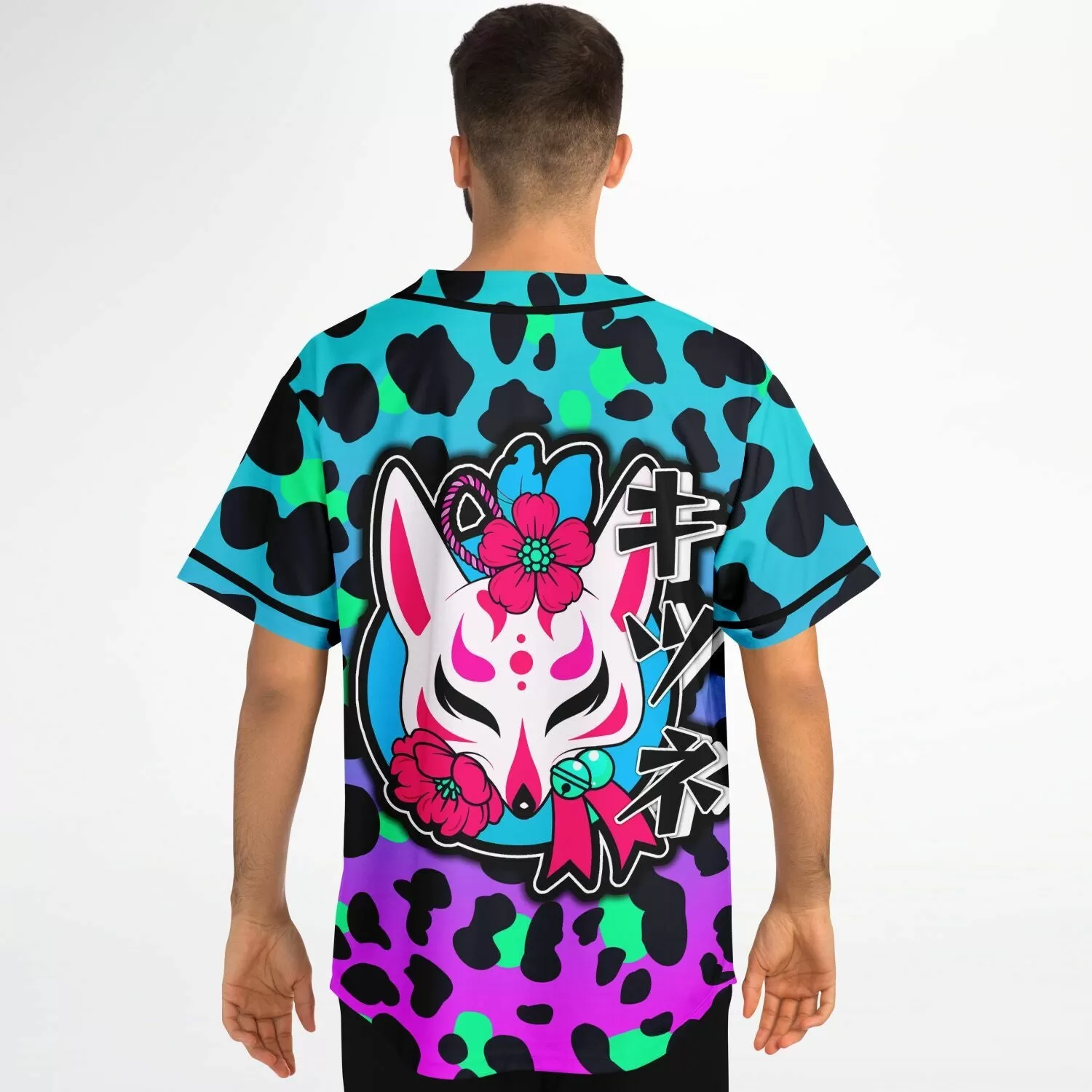 Kitsune Blue Leopard Premium Jersey