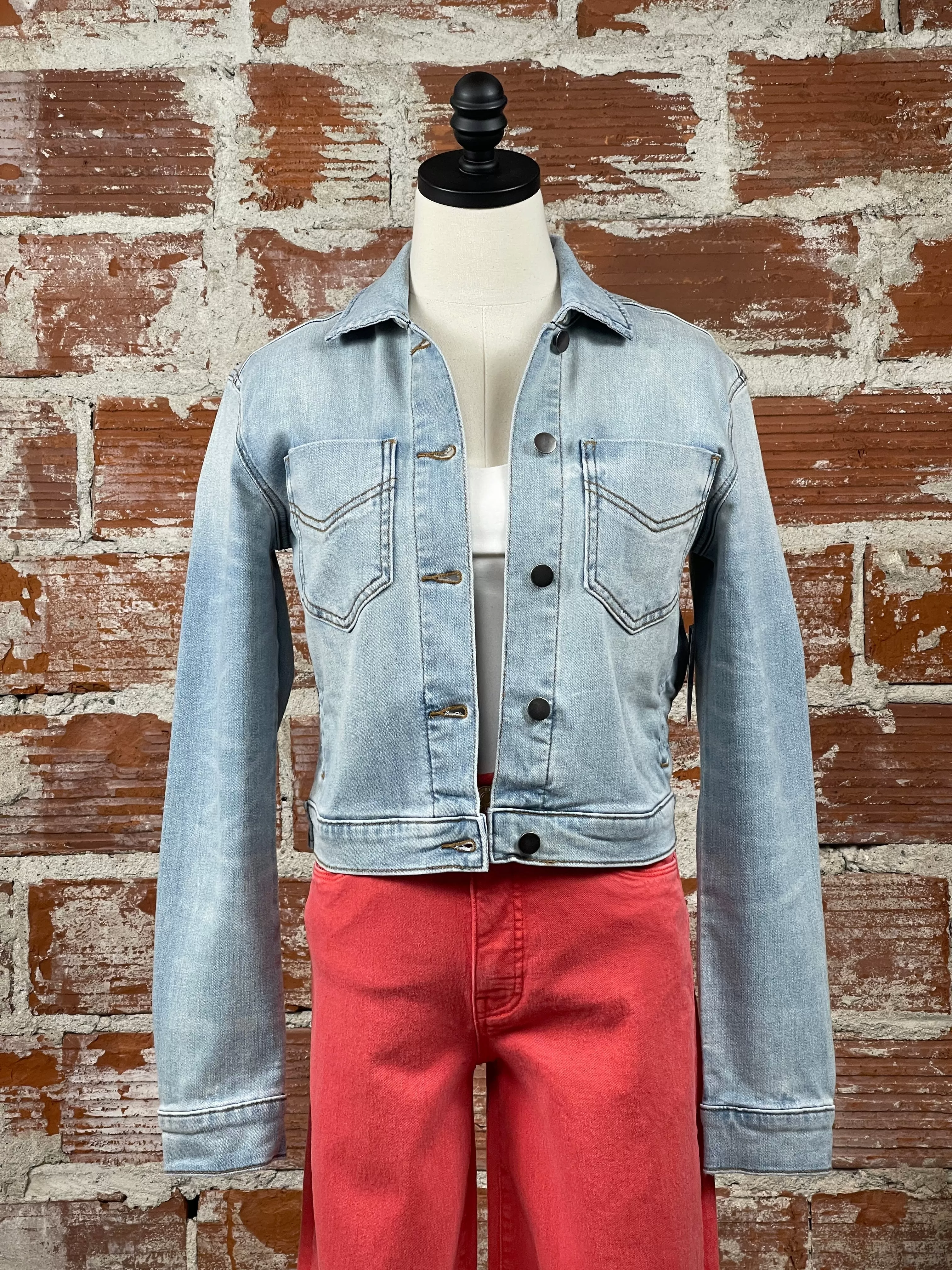 KUT Lara Denim Jacket in Cultivate