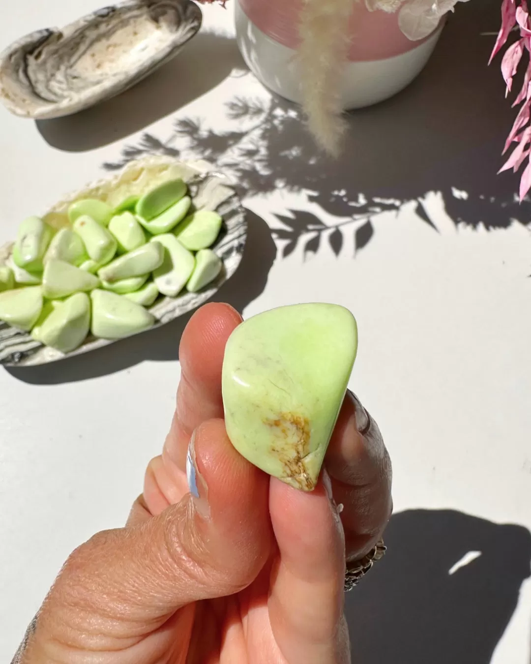 Lemon Chrysoprase (Magnesite) Polished/Tumbled Stones