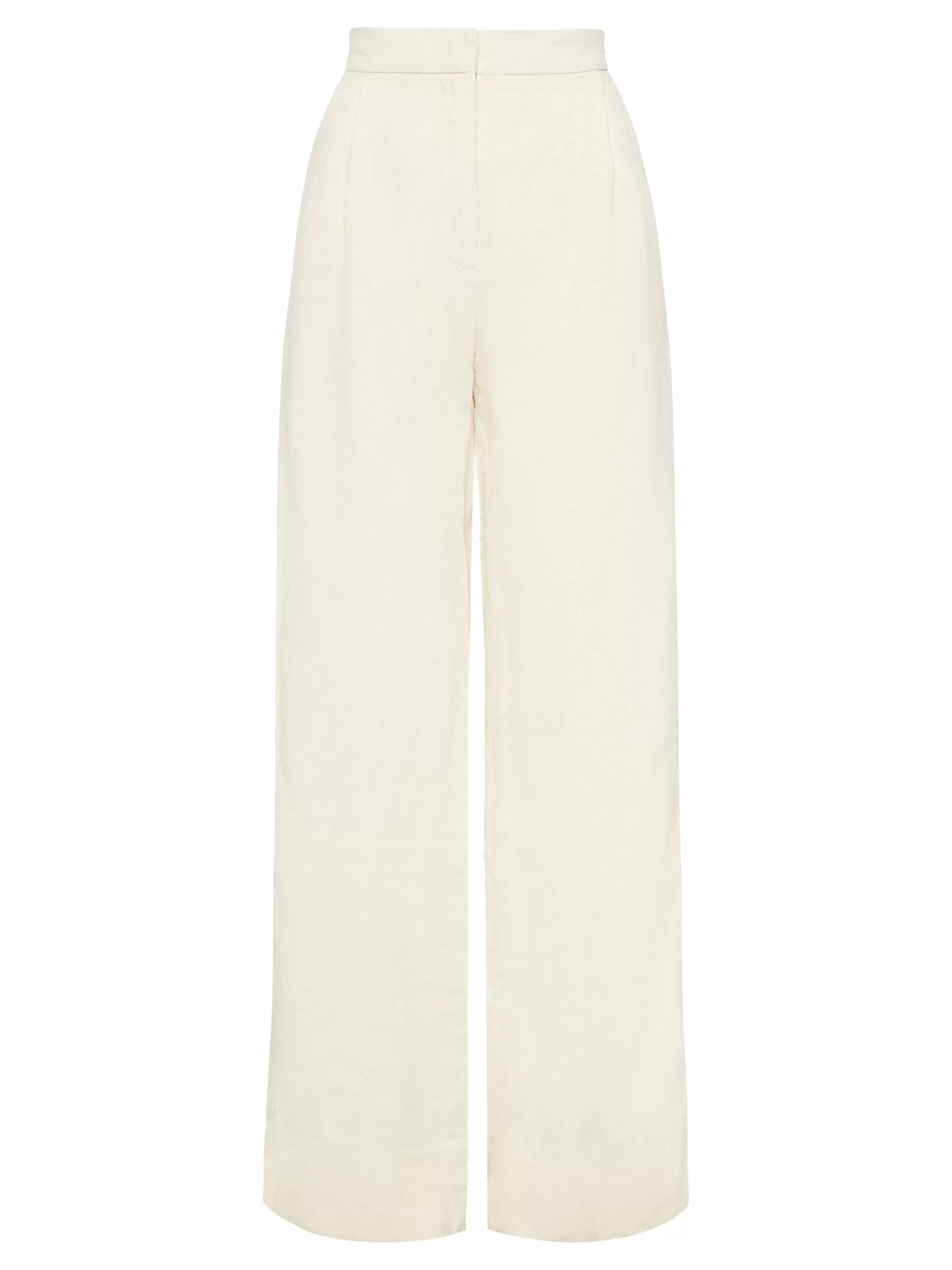 Linen Pleated Detail Trousers